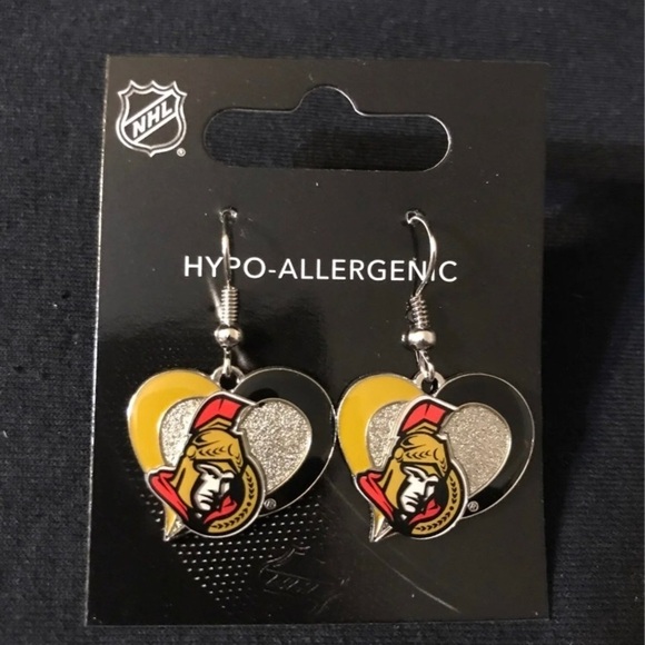 NHL Hockey Senators Earrings - Picture 1 of 2